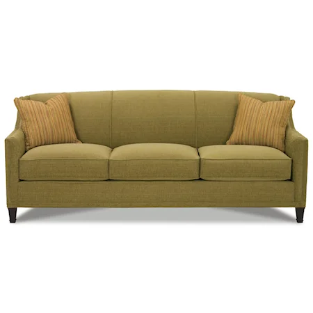 Sofa with Exposed Wood Feet